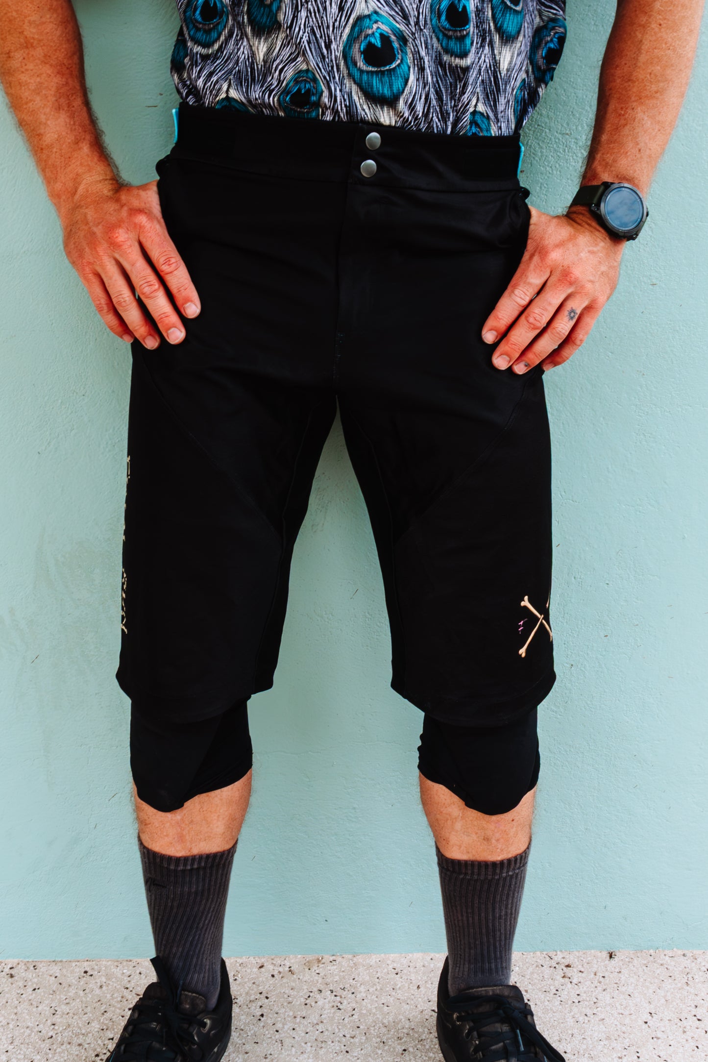 the "Peacock" shorts