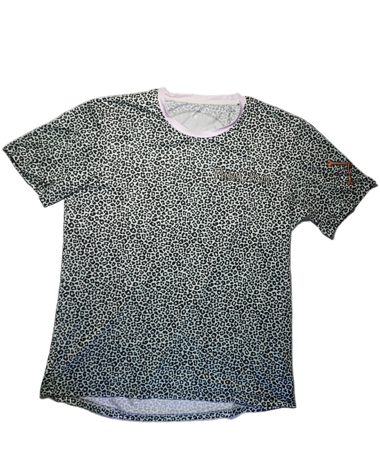 Short-sleeve t-shirt with a small pattern on a white background